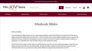 The KJV Store - Wholesale King James Version Bibles