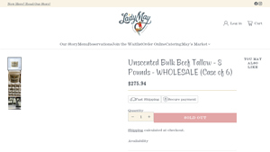 The Lady May - Unscented Bulk Beef Tallow