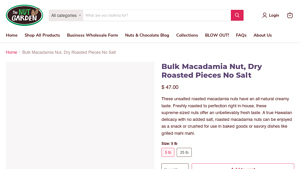 Nut Garden - Bulk Macadamia Nuts