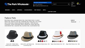 The Park Wholesale - Fedora Hats