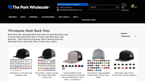 The Park Wholesale - Mesh Back Hats