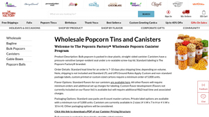 The Popcorn Factory - Wholesale Popcorn Tin Canisters