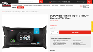 DUDE Wipes - 48 Count Flushable Wipes