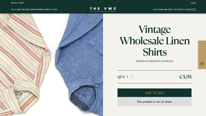 The Vintage Wholesale Company - Vintage Linen Shirts