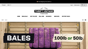 Thrift Vintage Fashion - Bulk Secondhand Clothing Bales