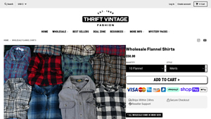Thrift Vintage Fashion - Classic Plaid Print Collection