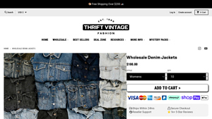 Thrift Vintage Fashion - Wholesale Women's Denim Jackets