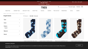 Ties.com - Argyle Socks Collection