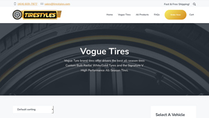 Vogue Tires - Custom Built Radial White/Gold 215/50R17 95V XL