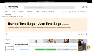 Tote Bag Factory - Wholesale Burlap & Jute Bags