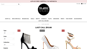 Chase + Chloe - Jeweled Detail Open Toe Sling Back Sandals