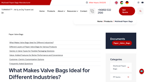 TürkKraft® - Pasted Paper Valve Bags
