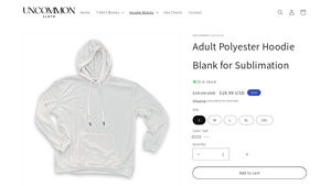 Uncommon Cloth Co - Adult Unisex Polyester Hoodie
