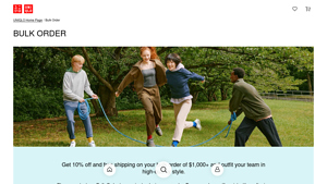 Uniqlo - Bulk Order Details