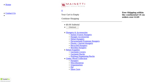 Mainetti - 1001 Plastic Bottom Hanger