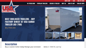 USA Cargo - 16 ft Enclosed Trailer