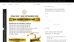 Venahair - Wholesale Hair Starter Pack Bundle