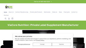 ViaCore Nutrition - Private Label Protein & Supplements