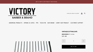 Victory Barber & Brand - Barber Vintage Cutting Cape
