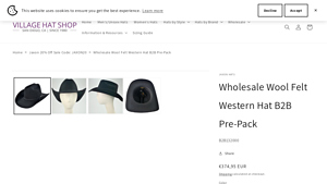 Village Hat Shop - Wholesale Wool Felt Western Hats