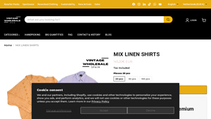 Vintage Wholesale Spain - Linen Shirts