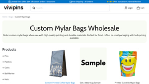 Vivipins - Custom Mylar Bags