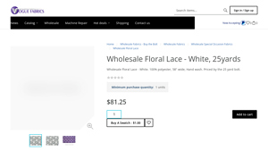 Vogue Fabrics - Wholesale Floral Lace