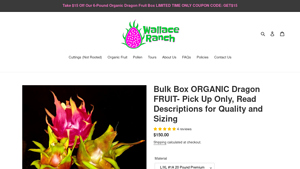 Wallace Ranch - Organic Dragon Fruit Bulk Box