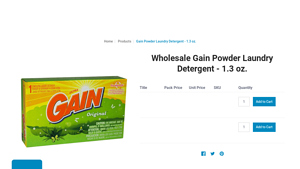 Gain - Wholesale Laundry Detergent