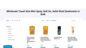 Weiner's LTD - Wholesale Travel Size Deodorants