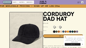 Weld Mfg - Corduroy Dad Hat