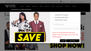 We Ship Fashions - Mens Designer Church Suits