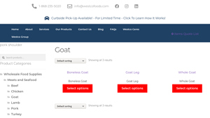 Westco Foods - Halal Goat Meat