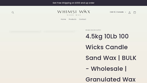 Whimside - 4.5kg Candle Sand Wax with 100 Wicks