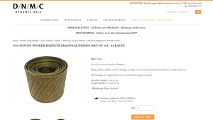 Dynamic Asia - Woven Bamboo Basket Set