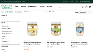 Frontier Co-op - PB2 Protein Powders