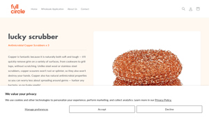 Full Circle - Lucky Scrubber Antimicrobial Copper Scrubbers