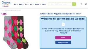 Jefferies - Girls Argyle Knee High Socks