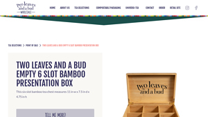 Two Leaves and a Bud - Bamboo Presentation Box