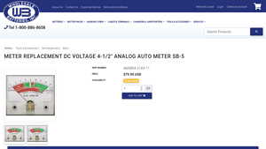 SB-5 - Meter Replacement DC Voltage 4-1/2 Analog Auto Meter