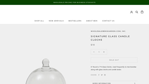 Wholesale Ben's Garden - Signature Glass Candle Cloche