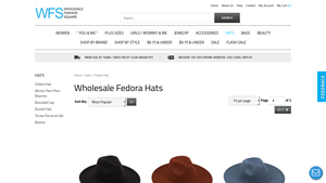 Wholesale Fashion Square - Fedora Hats