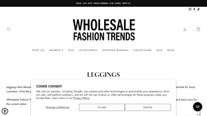 Wholesale Fashion Trends - Women's Elastic Waist Fleece Leggings