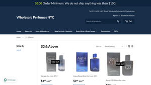 Wholesale Perfumes NYC - Aqua G10 Black for Men