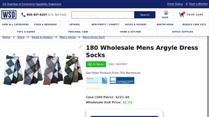 Wholesale Sock Deals - Argyle Dress Socks