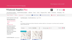 Wholesale Supplies Plus - Lye for Soap Making
