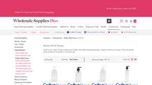 Wholesale Supplies Plus - Plastic Bottles with Pumps