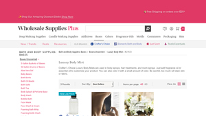 Wholesale Supplies Plus - Luxury Body Mist Bases