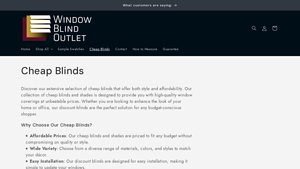Window Blind Outlet - Affordable Blinds Collection