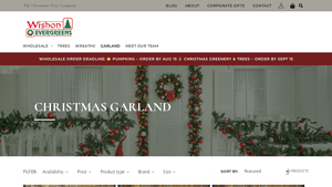 Wish One Evergreens - Fresh Christmas Garland